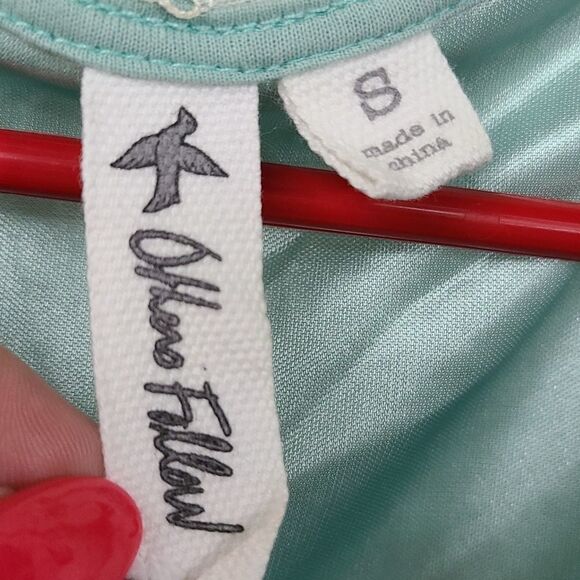 Lulus Others Follow Lana Mint and White Lace Dress Sleeveless Stretch Knit Mini - Picture 15 of 16